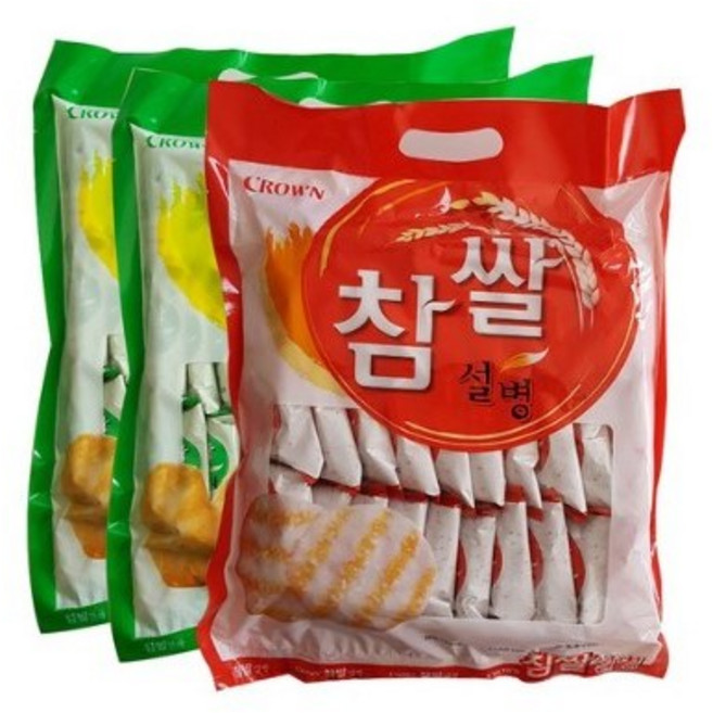 크라운 참쌀설병270g + 선과 253g, 1개