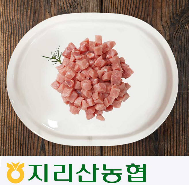 지리산농협-흑돼지 등심 카레용 500g 약 2인분, 등심 카레용-500g, 1개