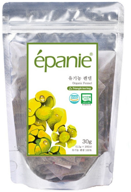 에빠니 유기농 펜넬 삼각망 티백, 1.5g, 20개입, 1개