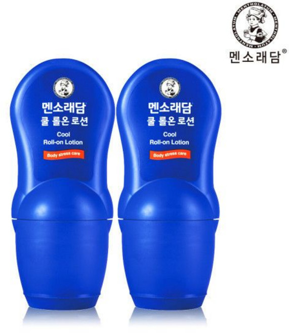멘소래담 롤온 로션 (쿨타입) 50ml x2개, [멘소래담] 롤온 로션 (핫타입) 50ml x2개 FT
