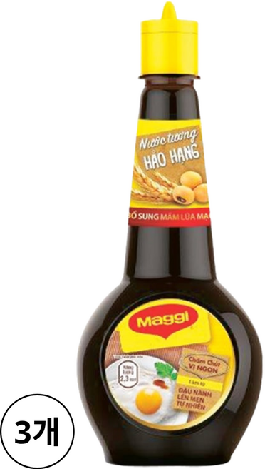 베트남 Maggi 매기 프리미엄 발효간장 소이소스, 3개, 200ml