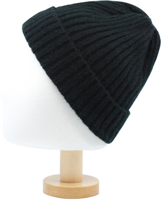 트레펠로 무지 포송보들 비니 털모자