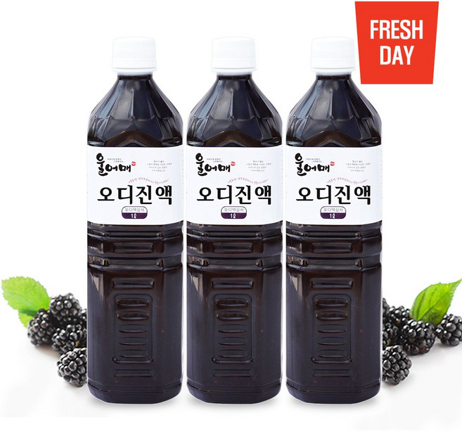 울어매 고창 명품 오디즙 진액, 1L, 3개