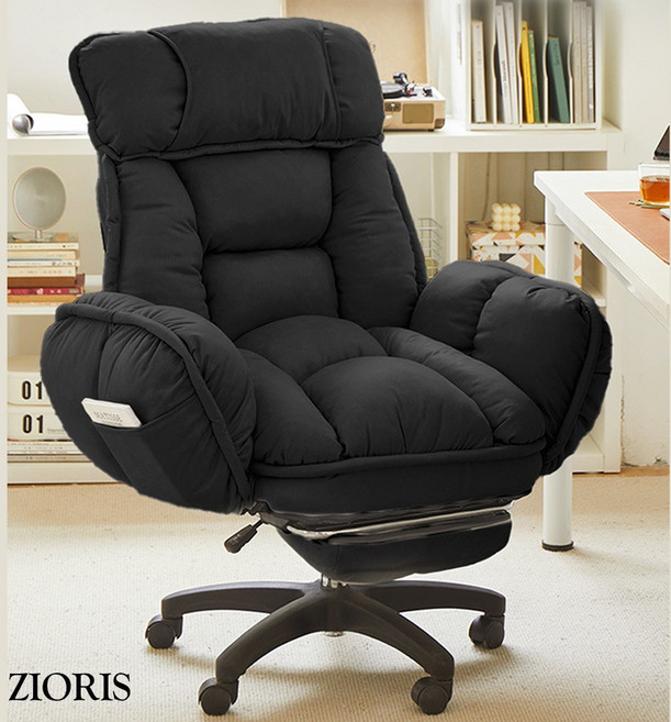 지오리스 컴포트허그 리클라이너 겸 컴퓨터 의자, 1개, 블랙