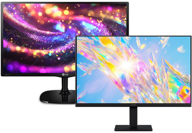 삼성 엘지 27인치모니터 LED FHD HDMI 광시야각 사무 업무용 중고, 엘지삼성27인치, 68cm