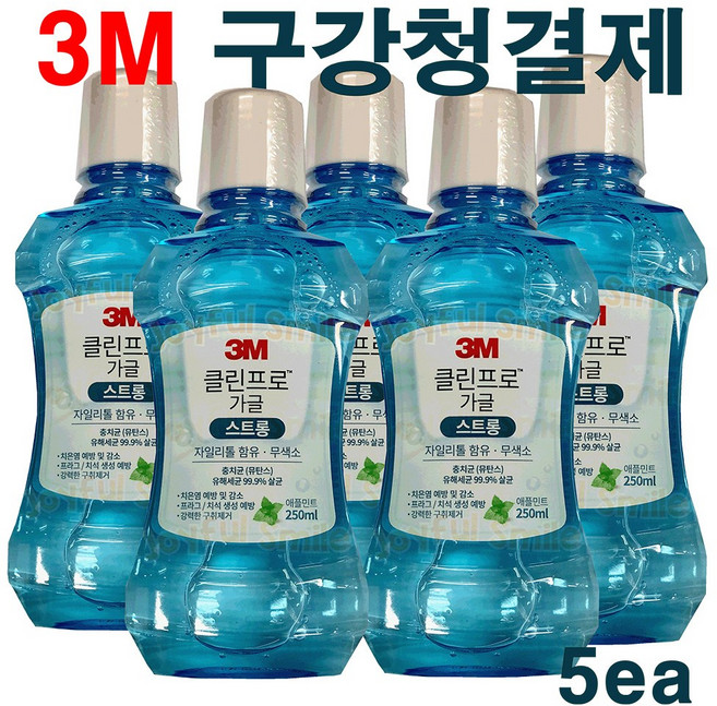 3M 클린프로 스트롱 구강청결제 가글 250ml (5EA), 5개