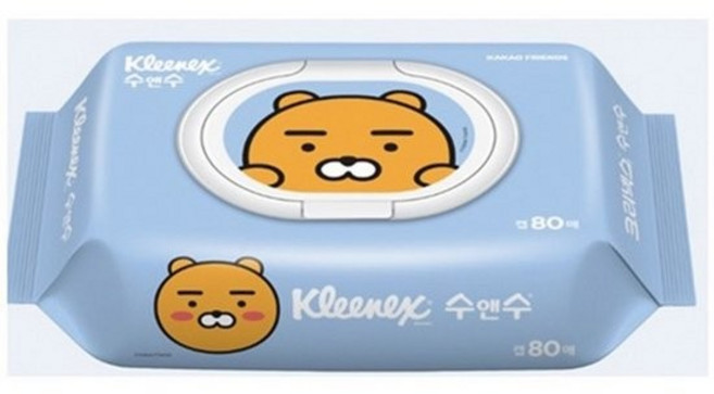 크리넥스 라이언 물티슈 80매, 상세설명 참조