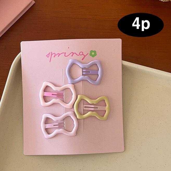 은꽃밴드 아기 초미니 젤리 똑딱핀 세트 애견 머리핀