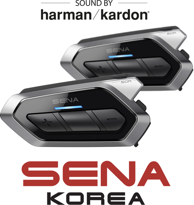 세나 50R 하만카돈 사운드 듀얼팩 버튼 타입 메시 인터콤 블루투스 헤드셋 4자 블루투스 인터콤 50R-02D, 1개, 상세 설명 참조