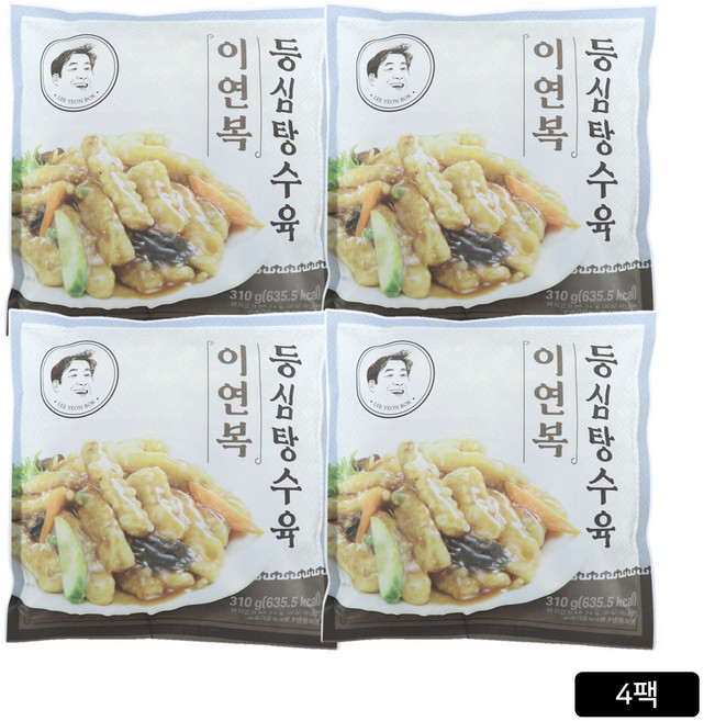 [홈쇼핑] 이연복 등심 탕수육 세트 (탕수육 1개 + 소스 1개), 4개, 310g