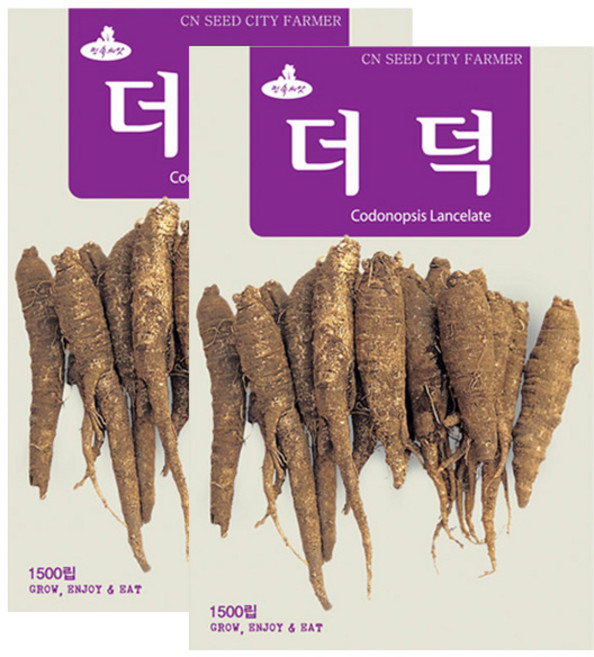 세인화분 더덕씨앗 1500립 더덕씨 뿌리식물 뿌리채소 더덕 씨앗, 2개