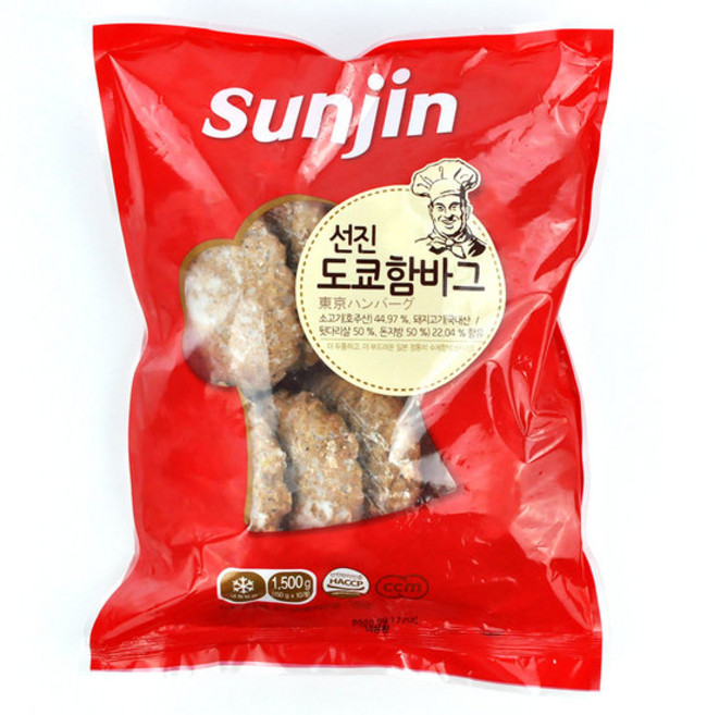선진 도쿄 함바그 1.5kg (150g x 10개) / 함박스테이크 / 떡갈비, 150g, 10개