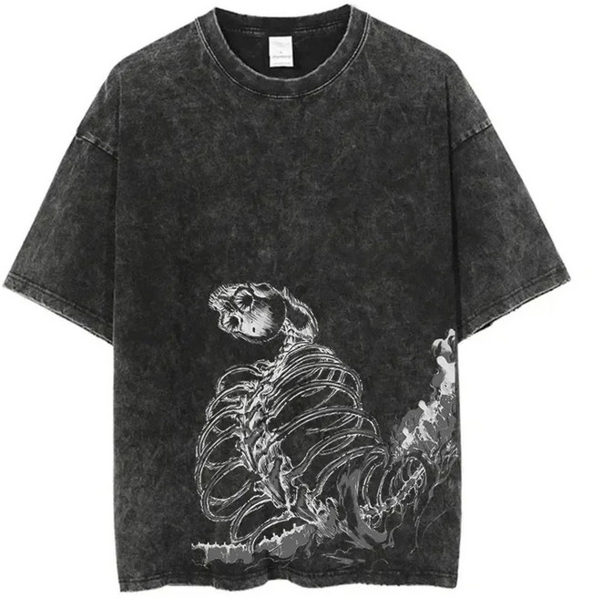 진격의거인 빈티지티셔츠 남녀공용 오버핏반팔티 워싱