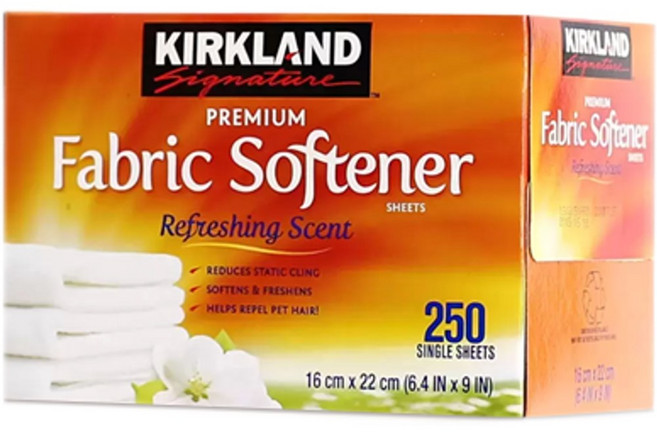 커클랜드시그니춰 드라이시트 시트형 섬유유연제 본품, 1박스, 250