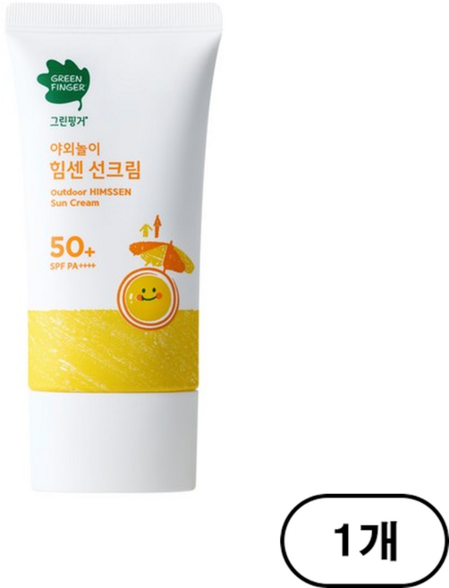 그린핑거 야외놀이 힘센 유아 선크림 SPF50+ PA++++, 70ml, 1개
