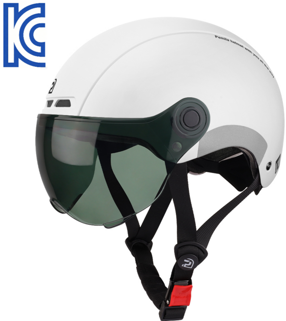 PEMILA 자전거 라이딩 헬멧 초경량 안전 충격흡수 땀배출 남녀공용 사계절 스노우보드 헬멧 겸용 프리미엄 고글 포함, 1개, 화이트+블랙 렌즈