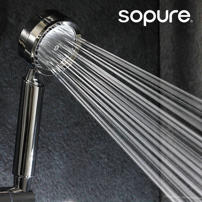 소퓨어 샤워기 헤드 스트롱8 크롬 굵은물줄기 수압상승 국산 STRONG8 CP, 1