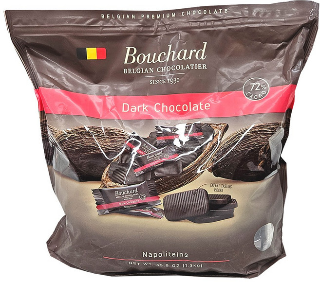 코스트코 부샤드 다크 72% 초콜릿 1.3KG [에어캡포장] + 사은품 증정, 1개