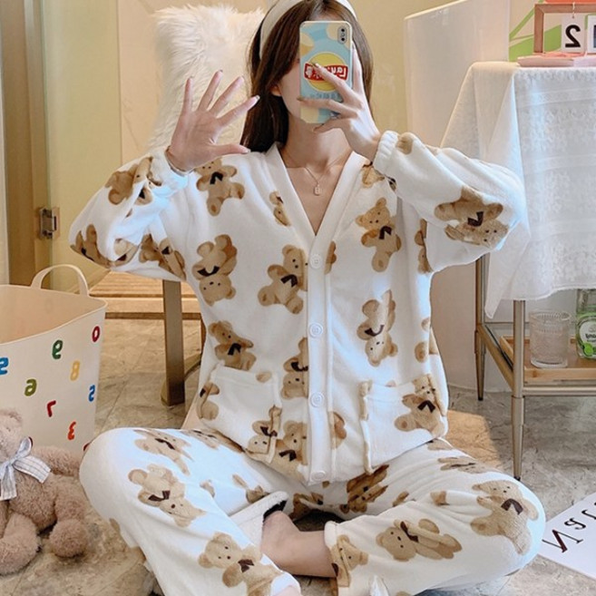 초극세사 곰돌이 수면 잠옷 ET21PO0229