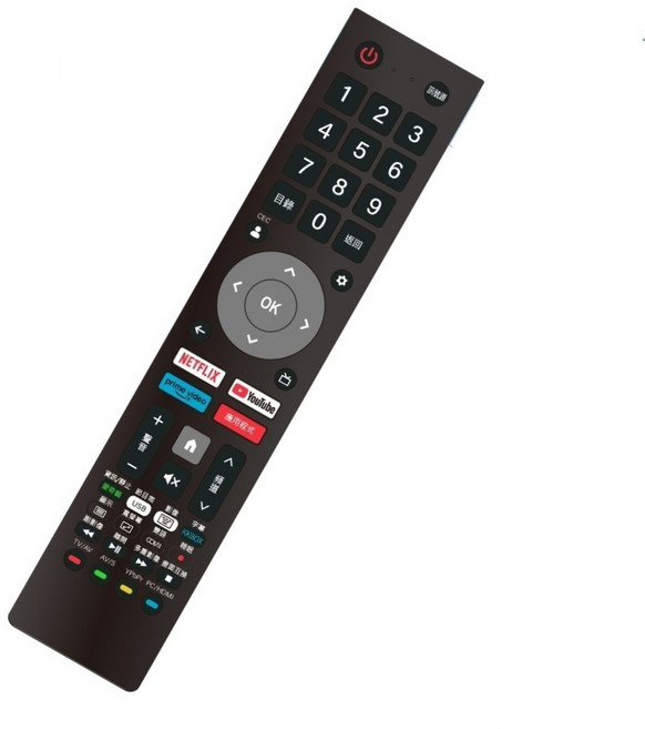 BenQ 聯網電視遙控器, 1個, 適用明碁RC-H201遙控器無語音功能, 適用明碁RC-H201遙控器無語音功能