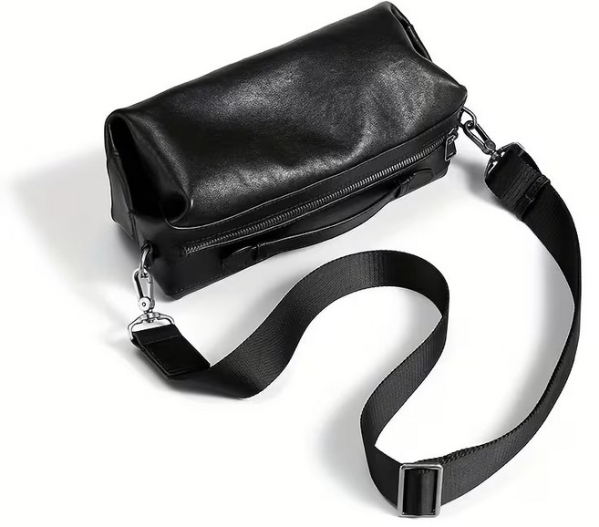 제이바바 남성용 가죽 미니 크로스백