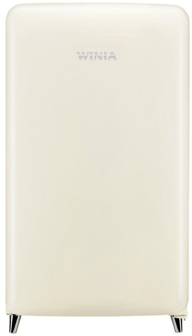 위니아 인증점 레트로 소형 냉장고 프리미엄 (칵테일 크림) 원룸 사무실 118L ERT118CC(A), 칵테일크림