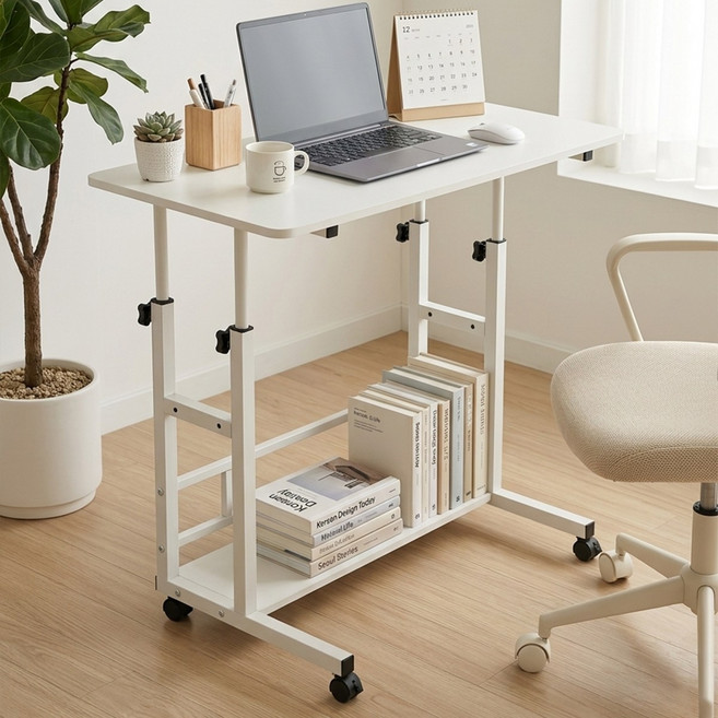 어찐 이동식 사이드 테이블, 화이트Q