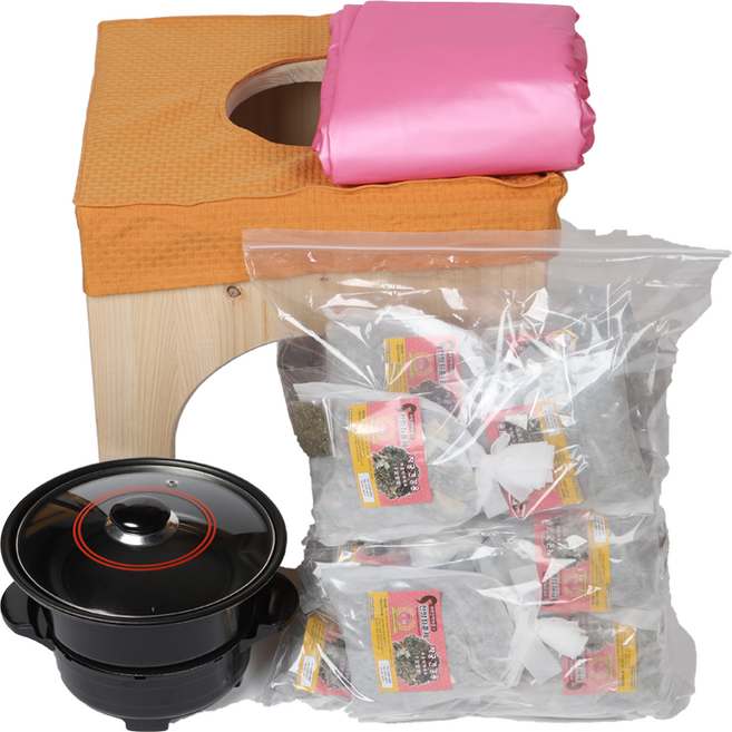 [하트한방좌훈] 편백나무 원형의자 입체형 set, 핑크(우레탄), 피부 미용용, 1개