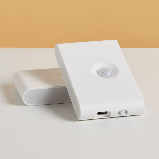 사는잼 LED 무선 충전식 계단 신발장 모션 센서등 조명 화장실 간접등, 화이트, 1개