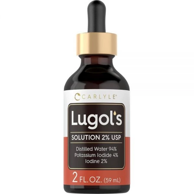 Carlyle Lugols 요오드 2% 59.1ml(2온스) | 요오드화 칼륨 및 요오드 용액 2% 액체 방울, 1개 - 쿠팡