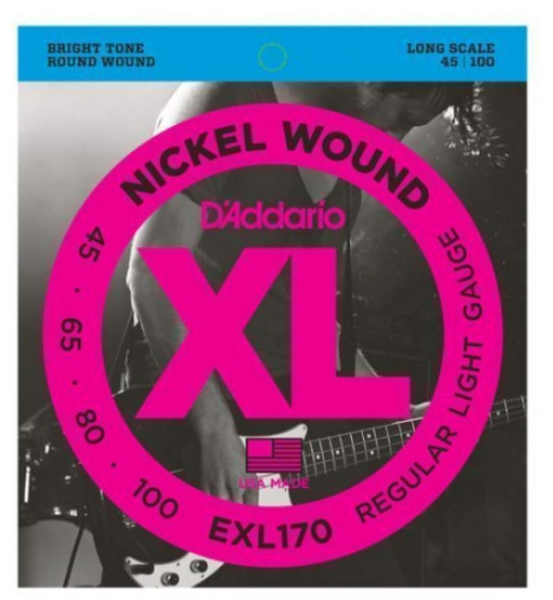 다다리오 베이스기타 스트링 EXL170 (045-100), 1개