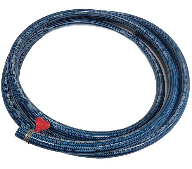 DWINPACK 국산 16mm 다용도 호스 5m 고급 손잡이 호스 반도 포함 세트, 청색, 1개
