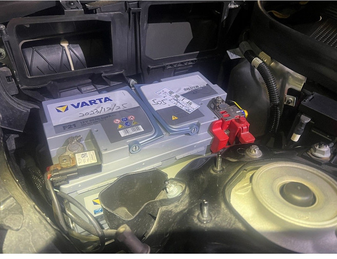 VARTA F21 賓士 E220 電池更換 12V 80Ah 高雄到府安裝 保固一年, 1個