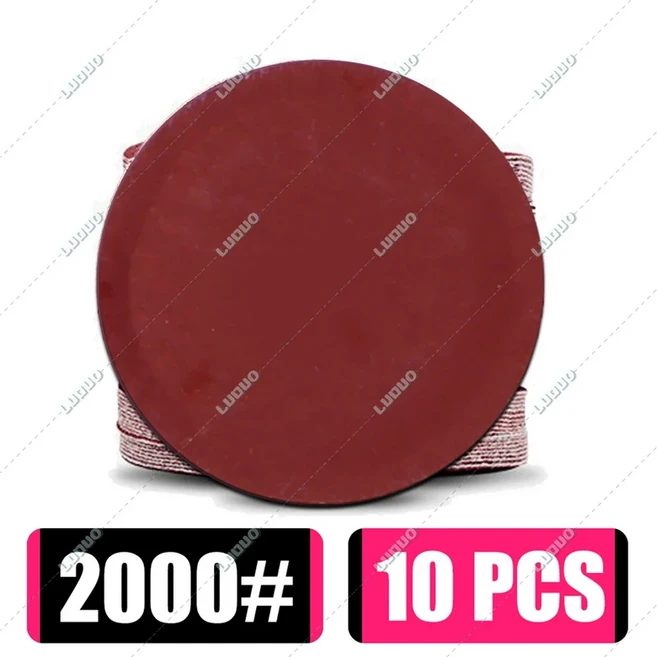 10PCS 라운드 사포 샌딩 디스크 금속 자동 나무 바퀴 복원 연마 키트 80-5000 그릿 샌드 시트 2-6 인치, 01 China Mainland, 04 3 inch 75mm, 14 10PCS Grit 2000