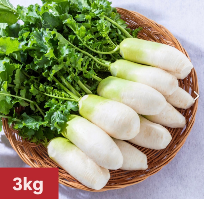 [여수 청년농부] 당일제조 국내산 여수 알타리무, 1개, 3kg