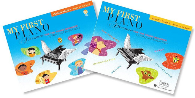 My First Piano Adventures Level B Set (2 Books) - Lesson Book with Online Audio Writing [paperba, My First Piano Adventures, Lev