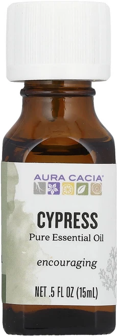 Aura Cacia 100% 순수 에센셜 오일 Cypress 15ml(0.5fl oz), AuraCacia100순수에센셜오일Cypress15ml, 1개, 15ml - 쿠팡
