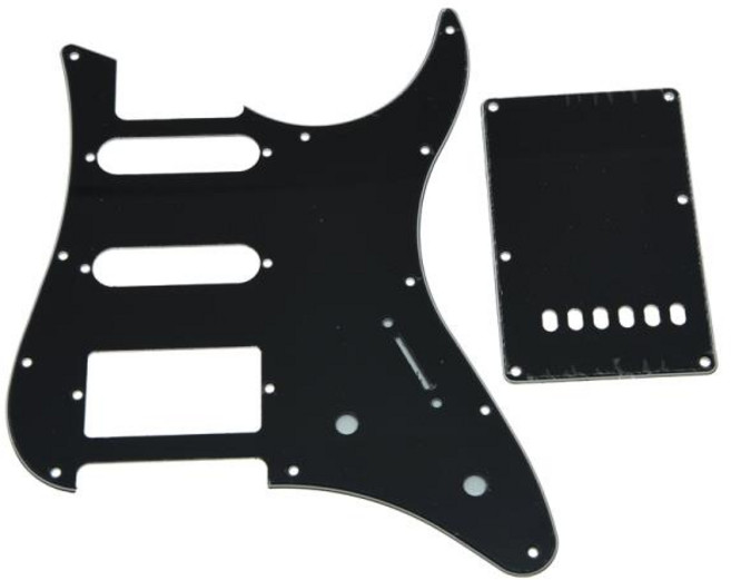 블랙 3 플라이 기타 픽가드 뒷판 및 나사 포함 야마하 파시피카 액세서리 부품, 1개