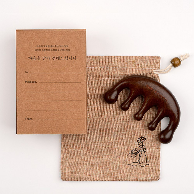 괄사 마사지기 두피스틱 두피관리 브러쉬, 1개