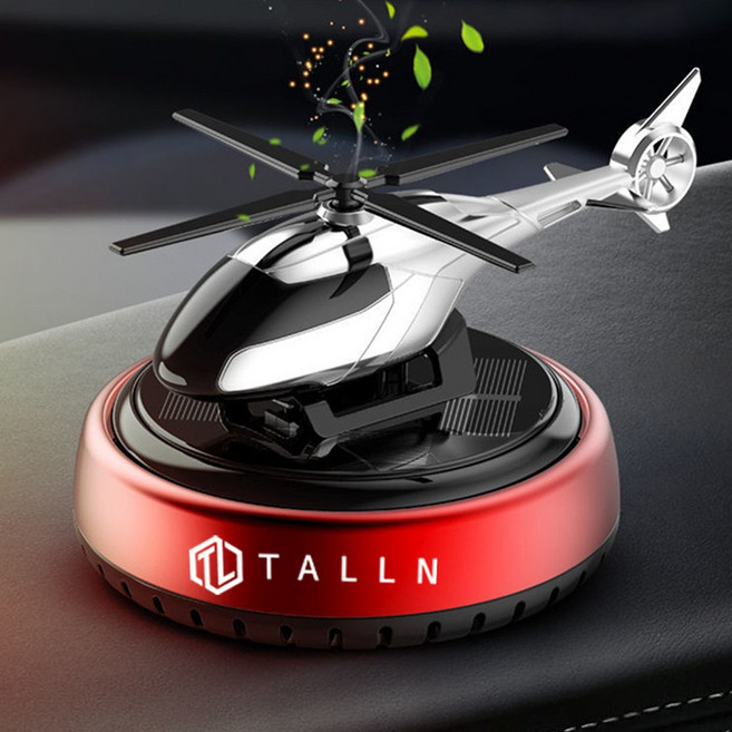 톨른 차량용 무소음 태양열 헬리콥터 방향제, 1개, 화이트머스크 블루