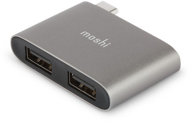 Moshi USB-C 轉 USB-A 雙端口轉接器, 1個, 單一規格