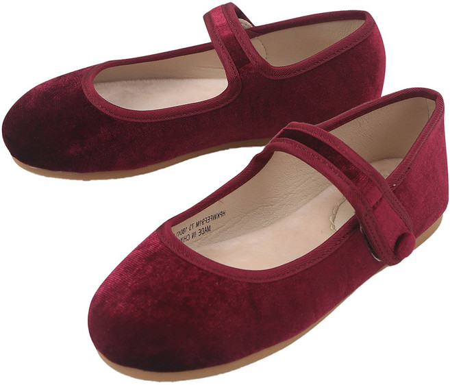 슈펜키즈 여아용 클래식 벨벳 플랫 HPKWFEF91M