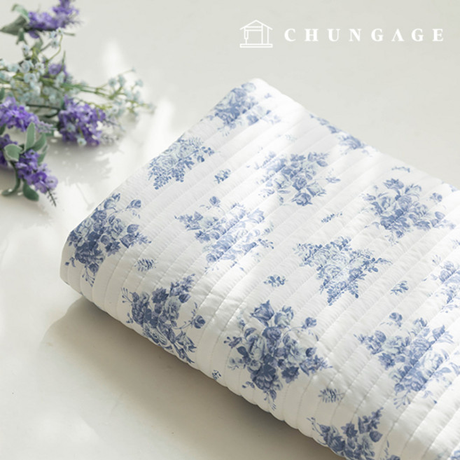 누빔원단 양면 누빔천 줄누빔 꽃무늬 플라워 동물 천 세미 마이크로화이바 11종 반마, 08) 라피네, 1개