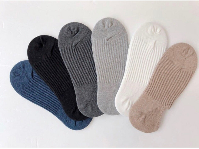 [당일발송] Ksox 5+5 남자 골지 덧신 안벗겨지는 패션 페이크 삭스 국산 케이싹