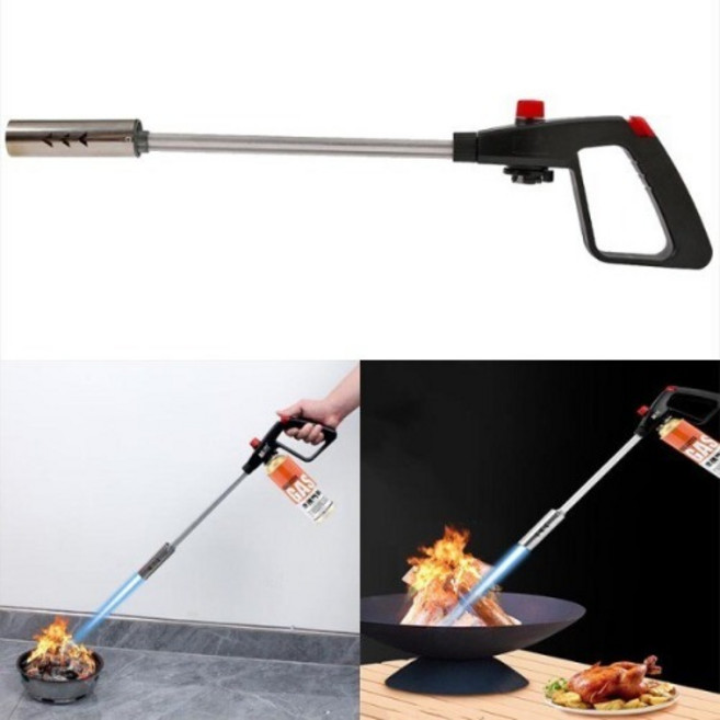 롱토치 원터치 가스점화기 가스토치 캠핑용품, 1개