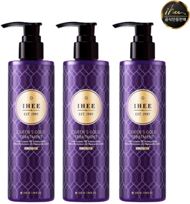 이희 퀸즈골드 트리트먼트, 3개, 235ml