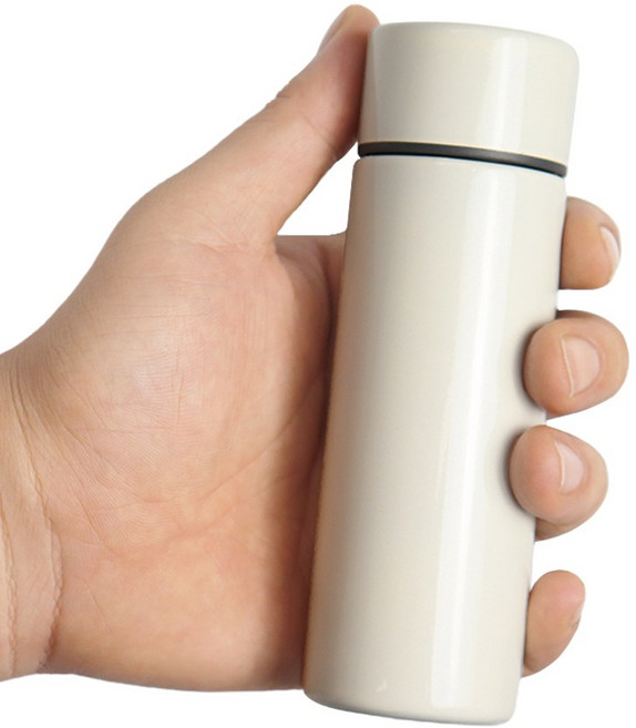 르웨이 휴대용 316 스테인리스 보온 보냉 가벼운 미니 텀블러 125ml, 1개, 화이트