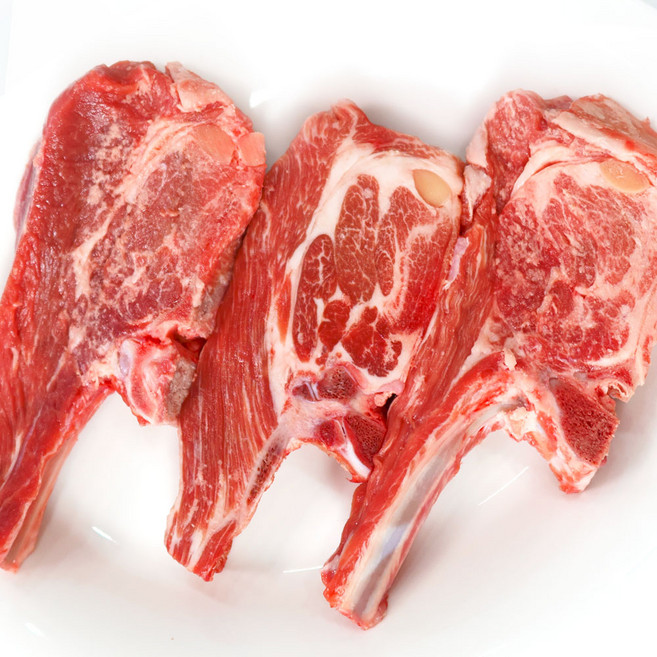 (배터짐) 캠핑가자 숙성 냉장 양숄더랙 세트, 1개, 냉장 양뼈숄더랙1kg(쯔란,솔트증정)