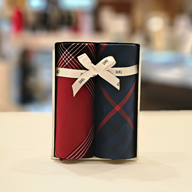 닥스 손수건 선물세트 [고급 선물포장 및 쇼핑백 동봉]