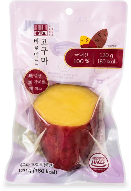 아침대용 실온보관 고구마, 20개, 120g